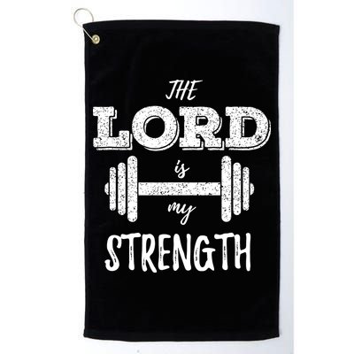 Christian Workout Gym Lord Is My Strength Golf Towel
