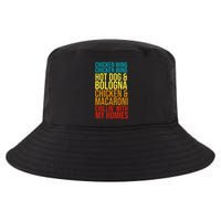 Chicken Wing Hot Dog Macaroni and Chilin With My Homies Cool Comfort Performance Bucket Hat