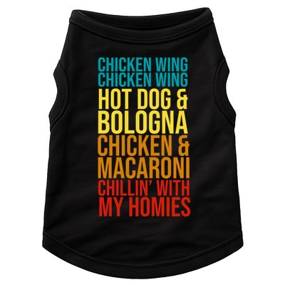Chicken Wing Hot Dog Macaroni and Chilin With My Homies Doggie Tank