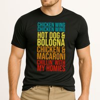 Chicken Wing Hot Dog Macaroni and Chilin With My Homies Cooling Performance Crew T-Shirt