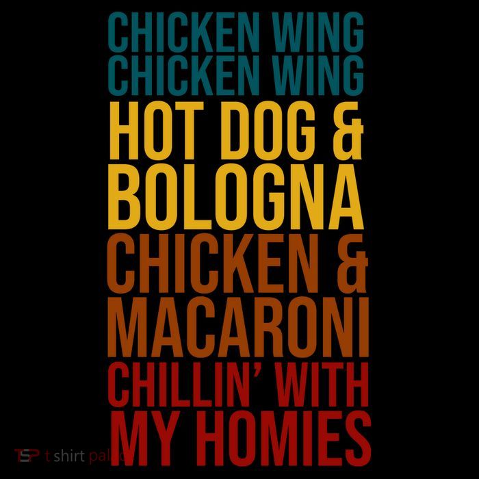 Chicken Wing Hot Dog Macaroni and Chilin With My Homies Mug