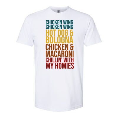 Chicken Wing Hot Dog Macaroni and Chilin With My Homies Softstyle® CVC T-Shirt