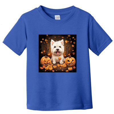 Cute Westie Halloween Gift Toddler T-Shirt