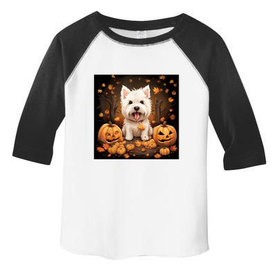 Cute Westie Halloween Gift Toddler Fine Jersey T-Shirt