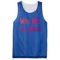 Christian Work Hard Pray Harder Gift Mesh Reversible Basketball Jersey Tank