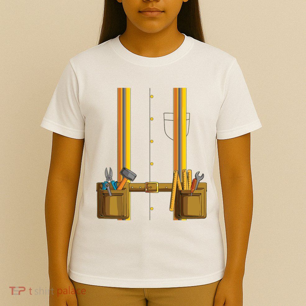 Construction Worker Halloween Costume For Boy Girl T-Shirt