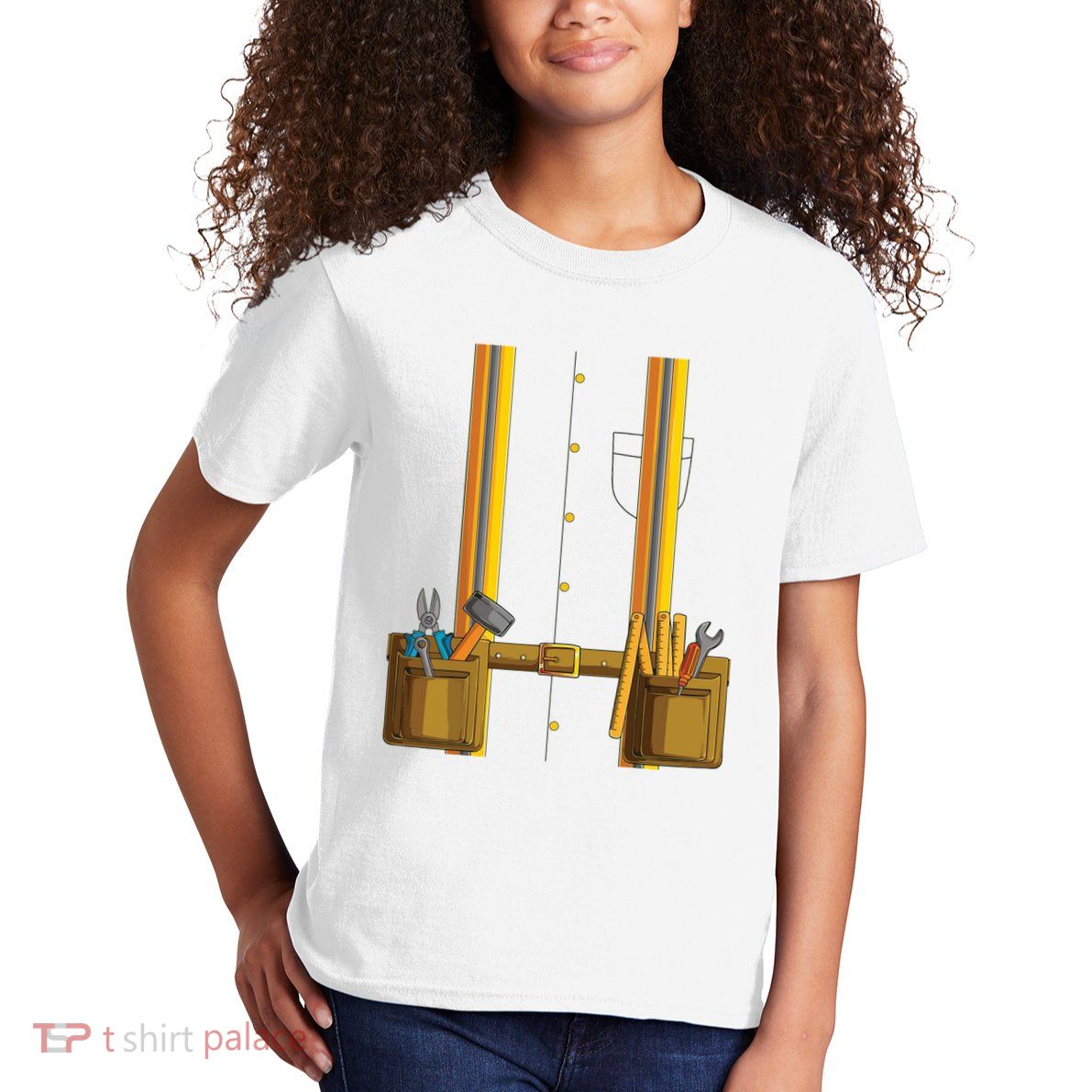 Construction Worker Halloween Costume For Boy Girl Kids T-Shirt