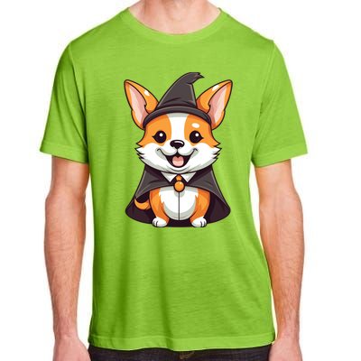 Corgi Witch Halloween Corgi Funny Gift Adult ChromaSoft Performance T-Shirt