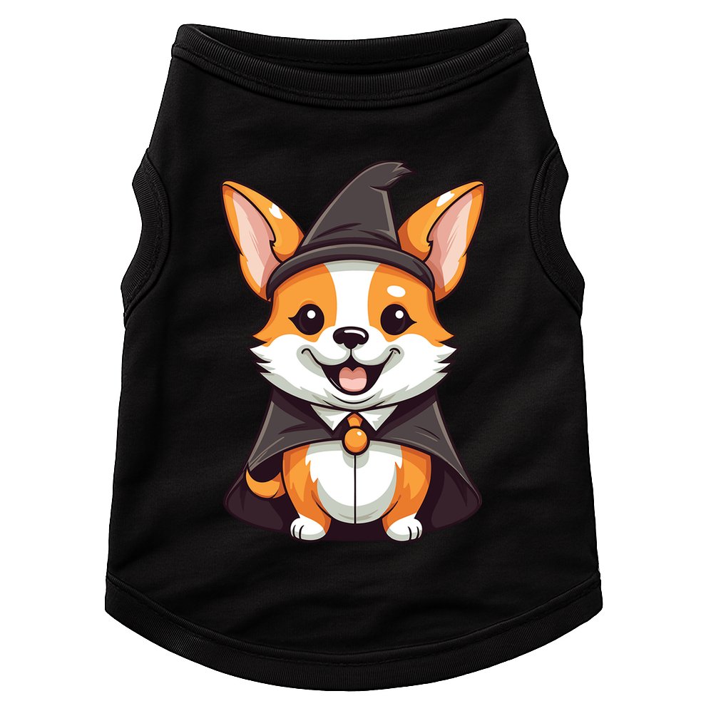 Corgi Witch Halloween Corgi Funny Gift Doggie Tank