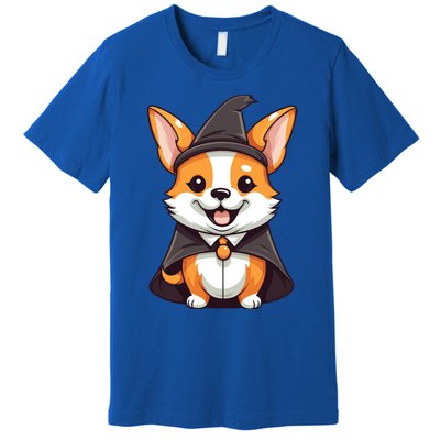 Corgi Witch Halloween Corgi Funny Gift Premium T-Shirt