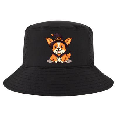 Corgi Witch Halloween Corgi Meaningful Gift Cool Comfort Performance Bucket Hat