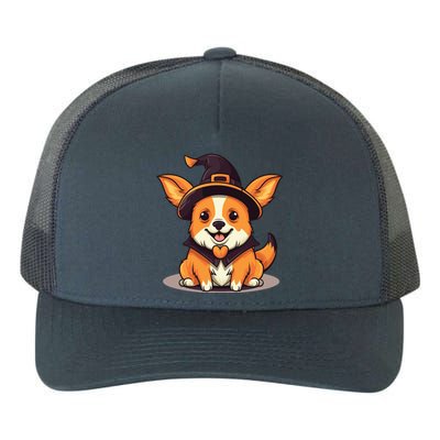 Corgi Witch Halloween Corgi Meaningful Gift Yupoong Adult 5-Panel Trucker Hat