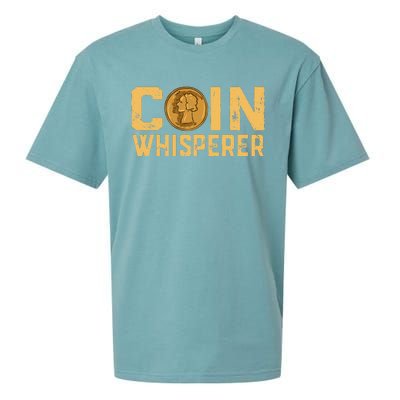 Coin Whisperer Humor Metal Detecting Treasure Hunt Hunter Sueded Cloud Jersey T-Shirt