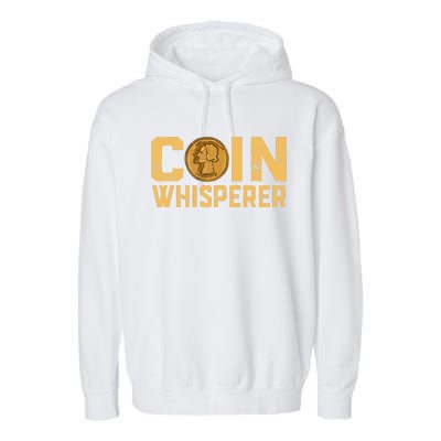 Coin Whisperer Humor Metal Detecting Treasure Hunt Hunter Garment-Dyed Fleece Hoodie