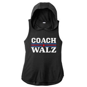 Coach Waltz Harris Waltz 2024 Election Kamala Harris Gift Ladies PosiCharge Tri-Blend Wicking Draft Hoodie Tank