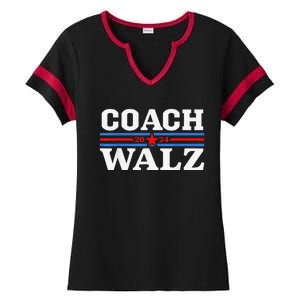 Coach Waltz Harris Waltz 2024 Election Kamala Harris Gift Ladies Halftime Notch Neck Tee