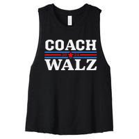 Coach Waltz Harris Waltz 2024 Election Kamala Harris Gift Women's Racerback Cropped Tank