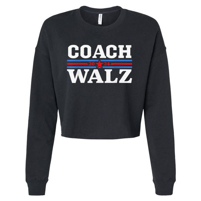 Coach Waltz Harris Waltz 2024 Election Kamala Harris Gift Cropped Pullover Crew