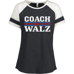 Coach Waltz Harris Waltz 2024 Election Kamala Harris Gift Enza Ladies Jersey Colorblock Tee