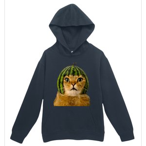 Cat Watermelon Helmet Daddy Mommy Boy Girl Funny Urban Pullover Hoodie