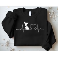 Chihuahua with Heartbeat - Chihuahua Sweatshirt