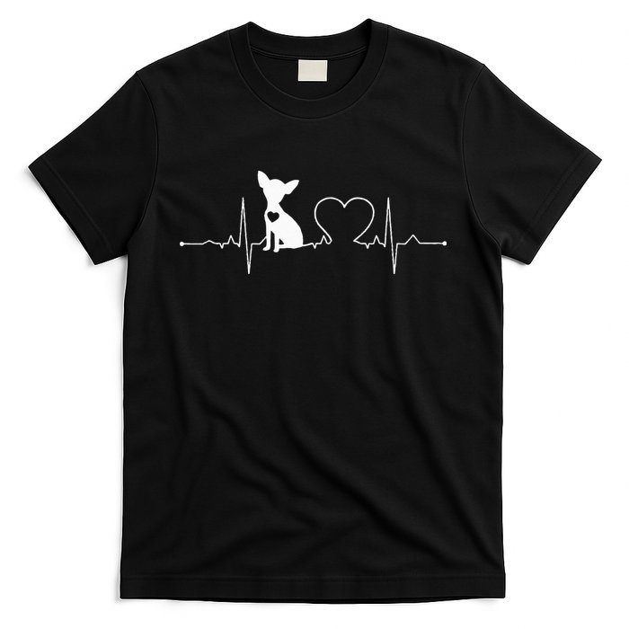 Chihuahua with Heartbeat - Chihuahua T-Shirt
