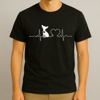 Chihuahua with Heartbeat - Chihuahua T-Shirt