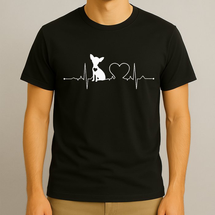 Chihuahua with Heartbeat - Chihuahua T-Shirt