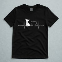 Chihuahua with Heartbeat - Chihuahua T-Shirt
