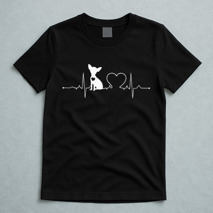 Chihuahua with Heartbeat - Chihuahua T-Shirt