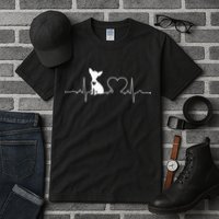 Chihuahua with Heartbeat - Chihuahua Tall T-Shirt