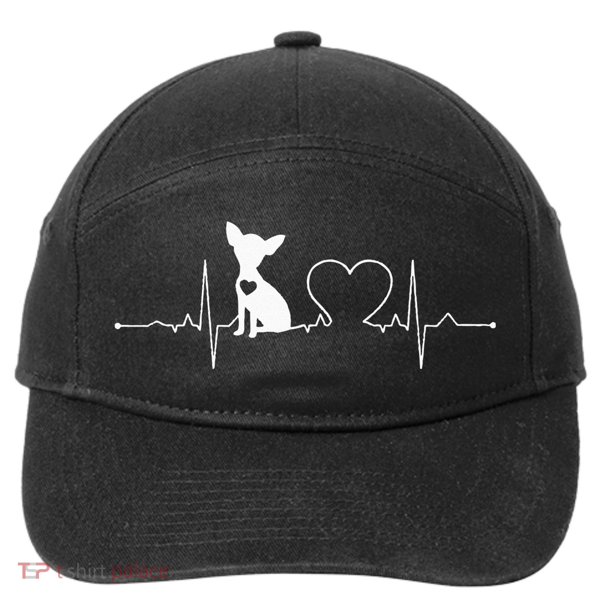 Chihuahua with Heartbeat - Chihuahua 7-Panel Snapback Hat