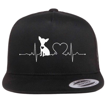 Chihuahua with Heartbeat - Chihuahua Flatbill Hat
