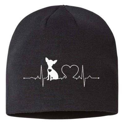 Chihuahua with Heartbeat - Chihuahua Sustainable Beanie