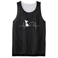Chihuahua with Heartbeat - Chihuahua Mesh Reversible Basketball Jersey Tank
