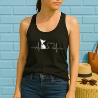 Chihuahua with Heartbeat - Chihuahua Womens Tank Top