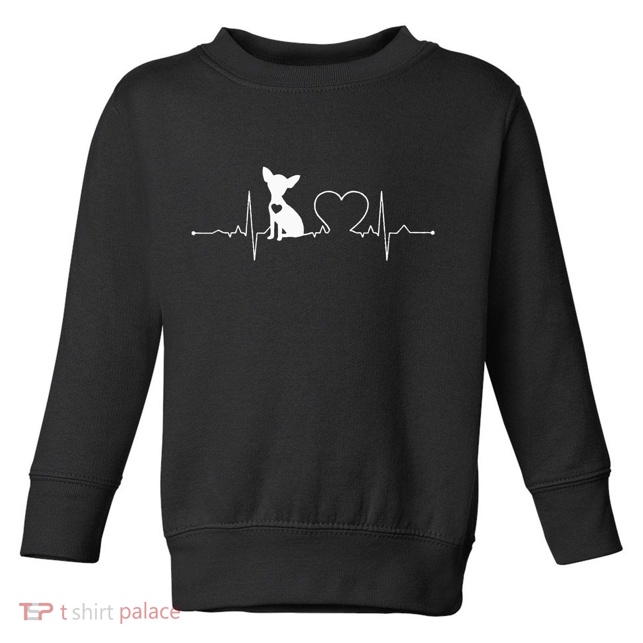 Chihuahua with Heartbeat - Chihuahua Toddler Sweatshirt