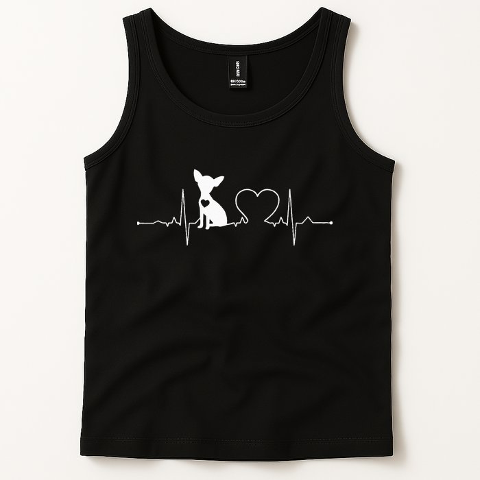 Chihuahua with Heartbeat - Chihuahua Tank Top