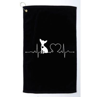 Chihuahua with Heartbeat - Chihuahua Golf Towel
