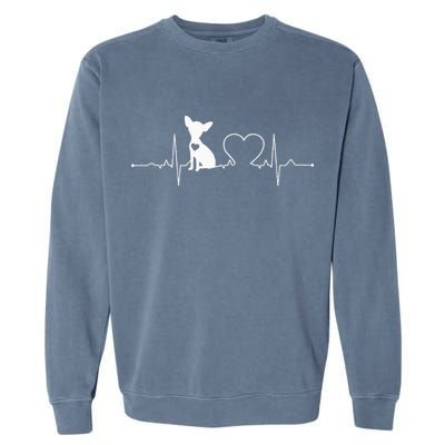 Chihuahua with Heartbeat - Chihuahua Garment-Dyed Sweatshirt