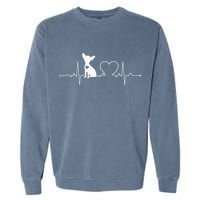 Chihuahua with Heartbeat - Chihuahua Garment-Dyed Sweatshirt