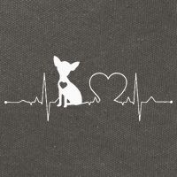 Chihuahua with Heartbeat - Chihuahua Cotton Canvas Backpack