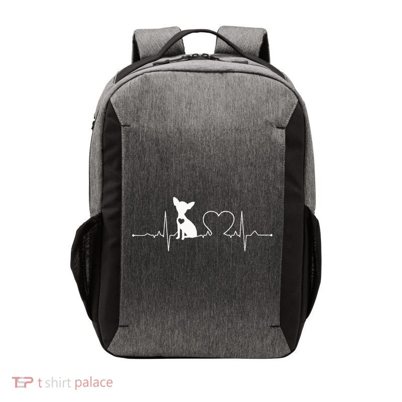 Chihuahua with Heartbeat - Chihuahua Vector Backpack
