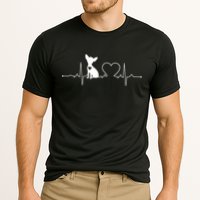 Chihuahua With Heartbeat Great Gift Chihuahua Cool Gift Cooling Performance Crew T-Shirt