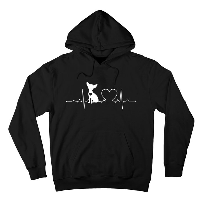 Chihuahua With Heartbeat Great Gift Chihuahua Cool Gift Hoodie