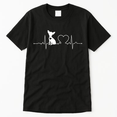 Chihuahua With Heartbeat Great Gift Chihuahua Cool Gift Tall T-Shirt