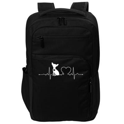 Chihuahua With Heartbeat Great Gift Chihuahua Cool Gift Impact Tech Backpack