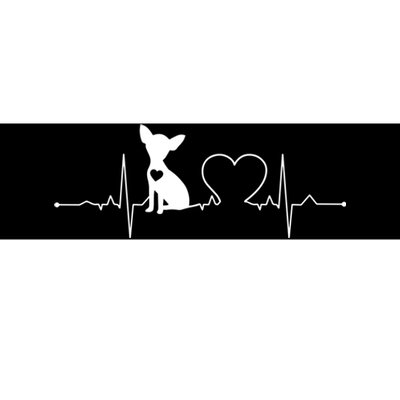 Chihuahua With Heartbeat Great Gift Chihuahua Cool Gift Bumper Sticker