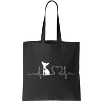 Chihuahua With Heartbeat Great Gift Chihuahua Cool Gift Tote Bag