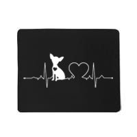 Chihuahua With Heartbeat Great Gift Chihuahua Cool Gift Mousepad